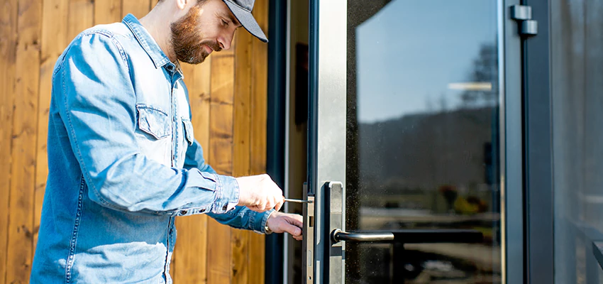 Frameless Glass Storefront Door Locks Replacement in Coconut Creek, FL